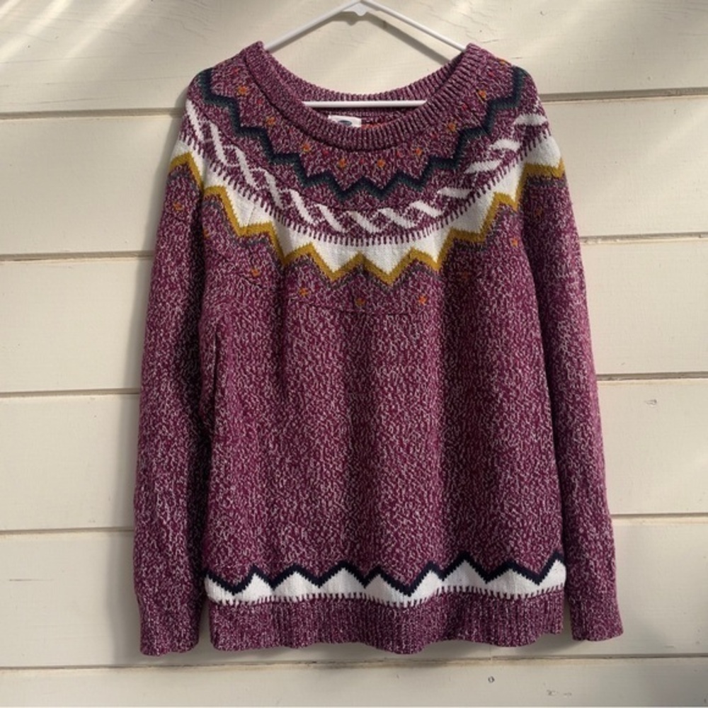 Classic‎ Faris Multicolored OLD NAVY Sweater, XXL, Purple